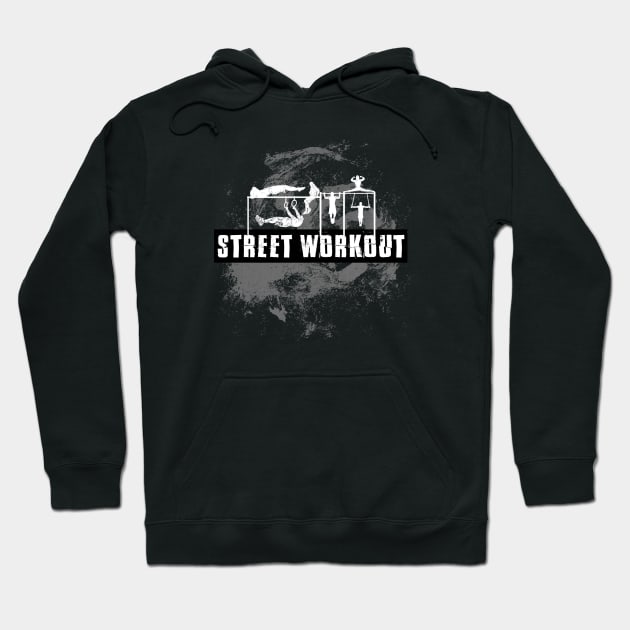 Street Workout Motivation Hoodie by Speevector